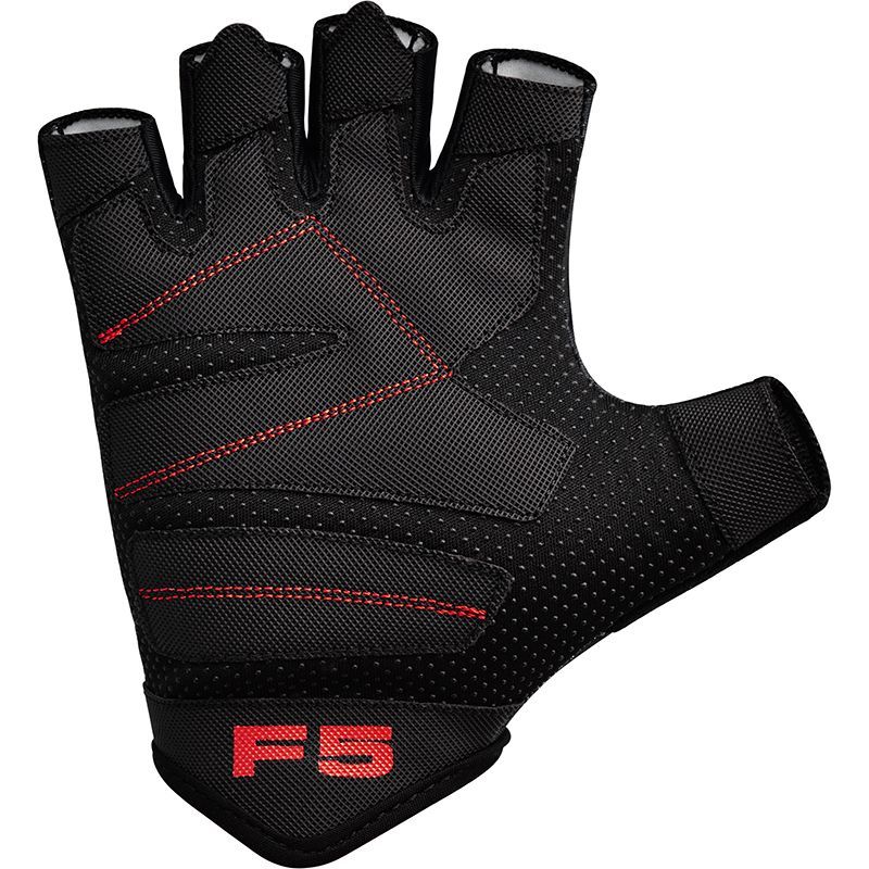 RDX F5 Тяжелоатлетические перчатки для фитнеса (Красный, S)
