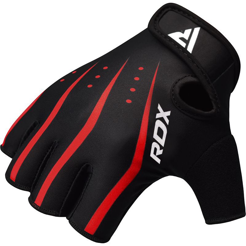 RDX F5 Тяжелоатлетические перчатки для фитнеса (Красный, S)