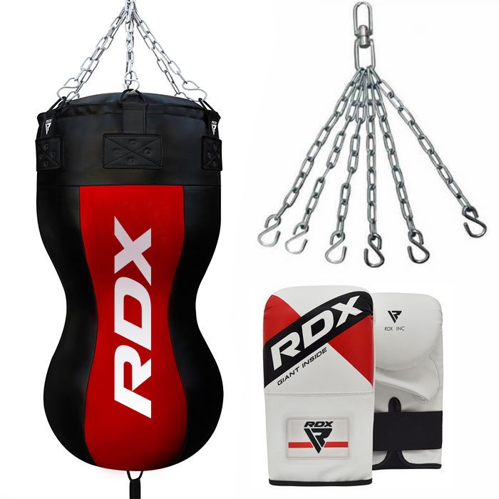 RDX BR Боксерский угловой мешок с перчатками