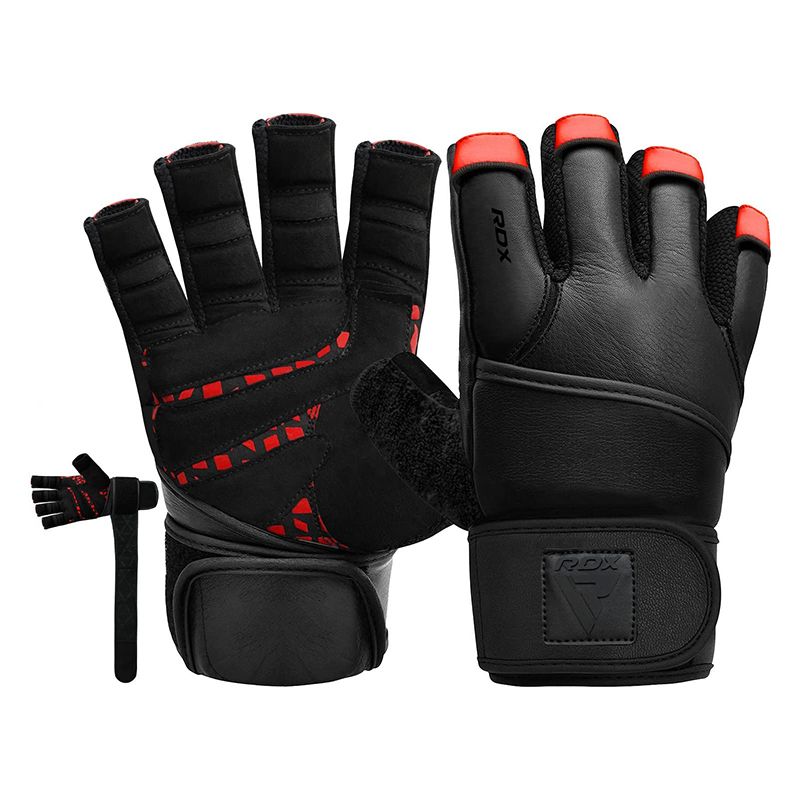 RDX L4 Перчатки для тяжелой атлетики и фитнеса (S)