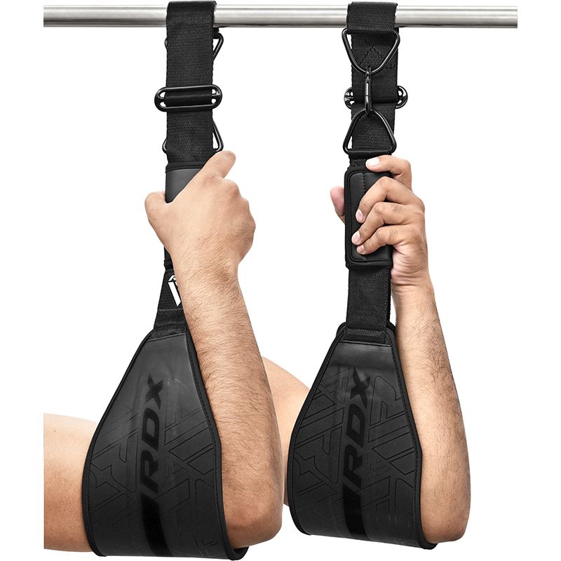 RDX F6 KARA Спортивные лямки для турника (Черный)